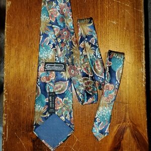 Vintage Strathmore by Anderson Little Richmond Brothers Floral Paisley Silk Tie